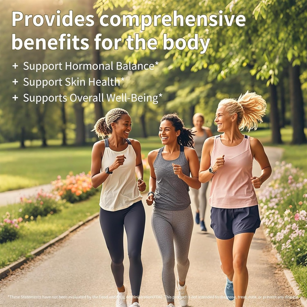 4-in-1 Women’s Hormonal Balance Complex | Rosehip, Pueraria & Evening Primrose with Soy Isoflavones | Menstrual Cycle, Menopause, Energy Level & Healthy Skin Support 180 Vegan Capsules 6