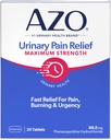 AZO Urinary Pain Relief Maximum Strength, Fast relief of UTI Pain, Burning & Urgency, Targets Source of Pain, #1 Most Trusted Brand, 24 Tablets 2
