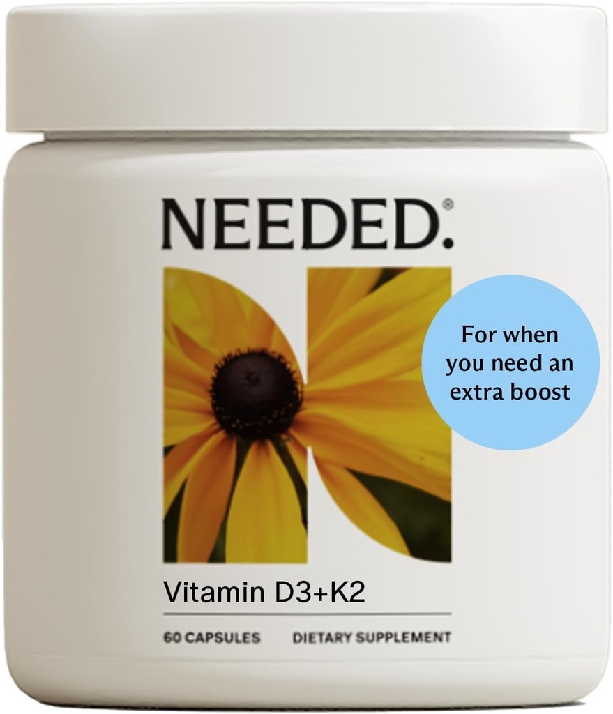 Needed. Expertly-Formulated Prenatal Vitamin D3/K2 | for Fertility, Pregnancy Breastfeeding, and Postpartum, Healthy Immunity and Bone Development, Supports Breast Milk Vitamin D Levels | 60 Capsules 2