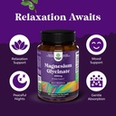 Pure Magnesium Glycinate Supplement 400mg Per Serving - Vegan High Absorption Chelated Magnesium Capsules for Women & Men with Elemental 400mg for Mood Sleep and Relaxation Support - 180 Count 5
