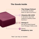 OLLY Focused Thinker Brainy Chews, Omega-3 ALA, Vitamins B6 & B12, Plus Thai Ginger Extract for Alertness, Concentration & Cognitive Performance Support, Vegetarian, Raspberry, 20 Count 3