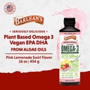 Barlean's Pink Lemonade Vegan Omega 3 Supplement, Liquid Algae Oil with 630 mg EPA & DHA, Plant Based Omegas from Algal Oil, Non-GMO & Gluten Free, 16 oz 3