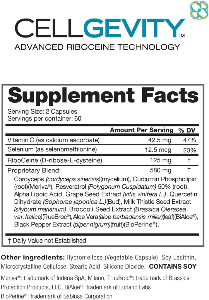 Advanced Riboceine Technology, 120 Vegetable Capsules, 60 Servings (Pack of 2) 3