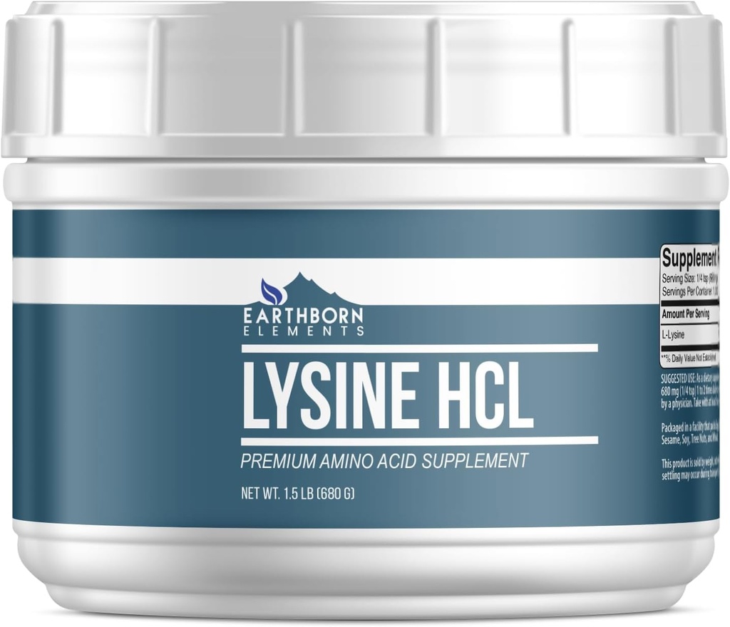 Earthborn Elements Lysine HCL Powder (1.5 lb), Always Pure, No Fillers Or Additives 2