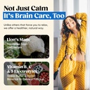 Venture Pal Calming Powdered Drink Mix, Magnesium Glycinate, Ashwagandha, L-Theanine,Vitamin D, Lions Mane, Sugar Free Magnesium Supplement Blend for Relax & Focus, Non GMO, Vegan, On The Go 6