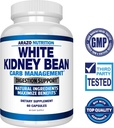 Arazo Nutrition White Kidney Bean Extract - 100% Pure Carb Blocker and Fat Absorber for Weight Support - Intercept Carbs 3