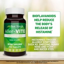 Basic Brands Aller-Vite - Natural Allergy Relief Tablets - Homeopathic Sinus & Nasal Support with Bioflavonoids, Vitamins A, B2, B5, C, E & Calcium - 100 Vegan Tablets - 2-Pack 4