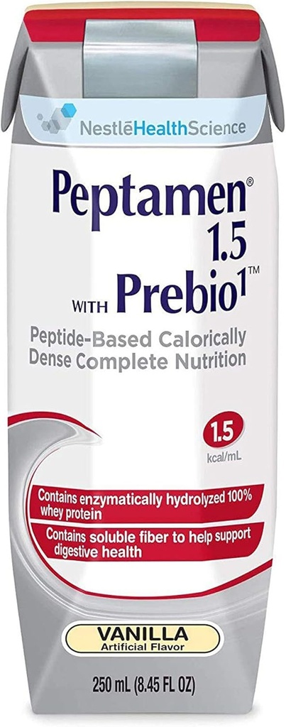 Nestle Peptamen Oral Supplement Vanilla 250 mL Carton 24 Ct 2