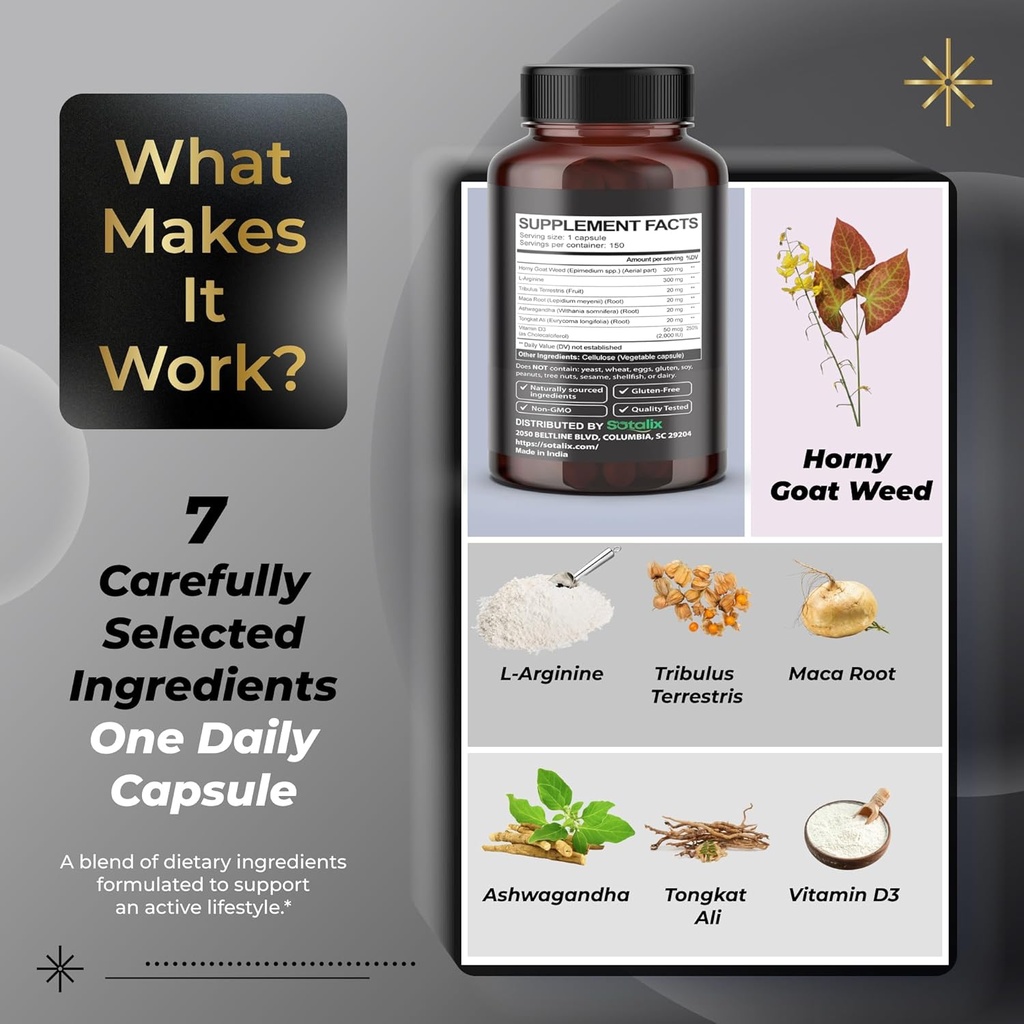 Ultra Muscle Builder Supplement with L-Arginine & Tribulus – Sports Training Support – 150 Capsules (150-Day Supply) 5