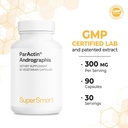 Supersmart - ParActin Supplement 300mg per Day (High Strength) - Andrographis Paniculata | Non-GMO & Gluten Free - 90 Vegetarian Capsules 6