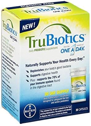 TruBiotics Daily Probiotic, 30 Capsules - Gluten Free, Soy Free Digestive + Immune Health Support Supplement for Men and Women (Pack of 6) 2