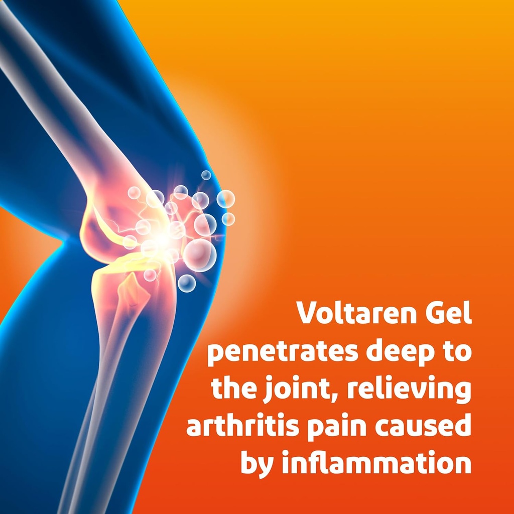 Voltaren Arthritis Pain Gel for Powerful Topical Arthritis Pain Relief with Diclofenac - NEW Easy Open Cap - 100 g x 2 6
