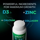 Height Growth Pills - Natural Hеight Growth Maximizer - Bone Up Calcium Supplement - Growth Factor Support, and Stature Development - Advanced Formula of Grow Pills 3