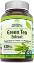 Herbal Secrets Green Tea Extract 630 Mg Per Serving | Veggie Capsule Supplement | Non-GMO | Gluten Free | Made in USA (1 Pack, 120 Count) 5