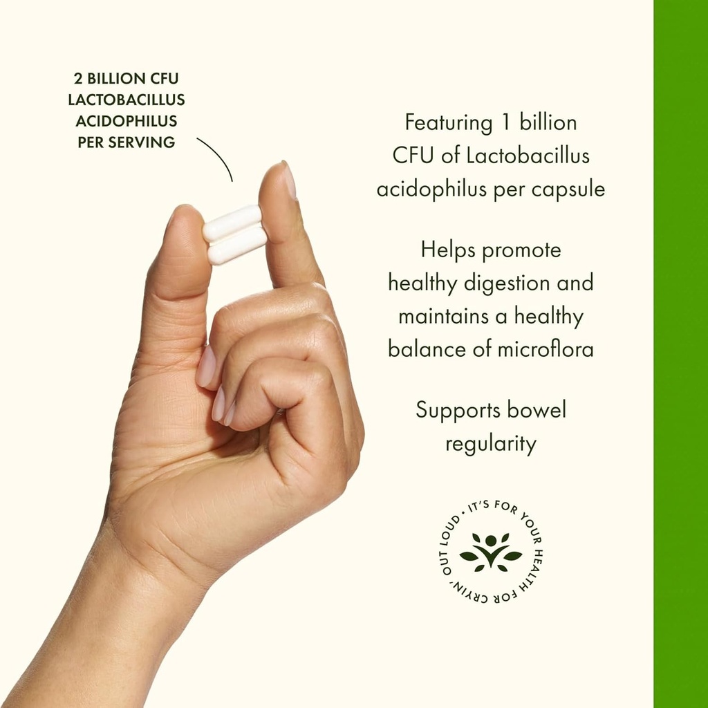 Swanson Lactobacillus Acidophilus - Probiotic Supplement Supporting Digestive Health with 1 Billion CFU Per Capsule - Promotes Bowel and GI Tract Health - (250 Capsules) 4 Pack 5