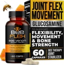 Bee Flex Joint Support Supplements - Glucosamine & Turmeric for Joint & Muscle Health, Enhanced Mobility, Flexibility, and Comfort - Natural Cartilage Support Complex - 60 Capsules (1) 2