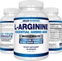 Arazo Nutrition Premium L Arginine - 1340mg Nitric Oxide Booster with L-Citrulline & Essential Amino Acids for Muscle Gain and Energy - Powerful NO Booster to Train Longer & Harder – 60 Capsules 5