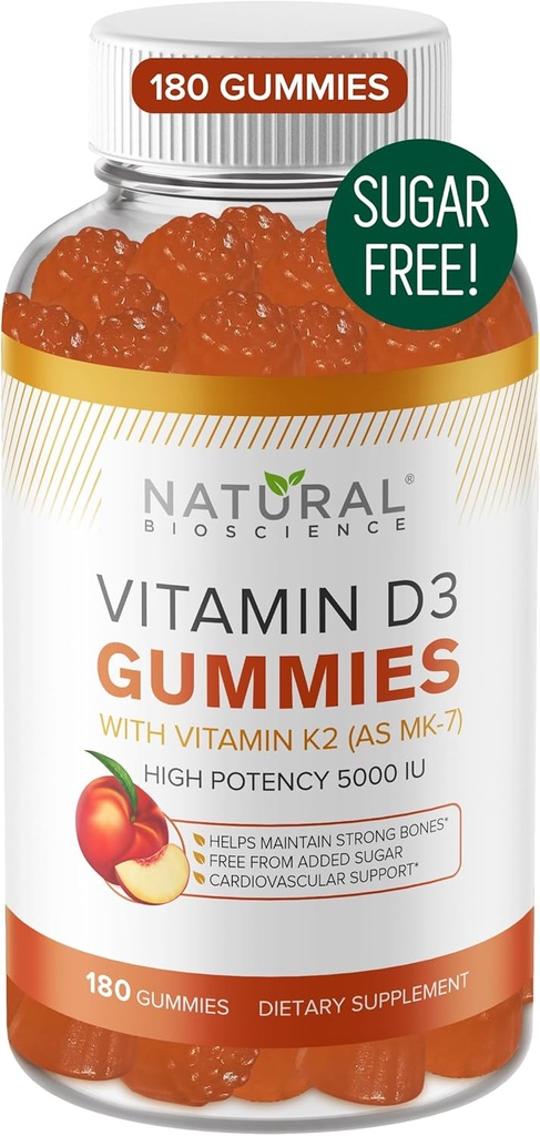 Sugar-Free Magnesium Gummies (180 Gummies) and Sugar-Free Vitamin D Gummies (180 Gummies) – Immune Support & Relaxation Value Bundle, Gelatin-Free, Gluten-Free, Vegan, All Natural, GMO-Free, Kosher 4