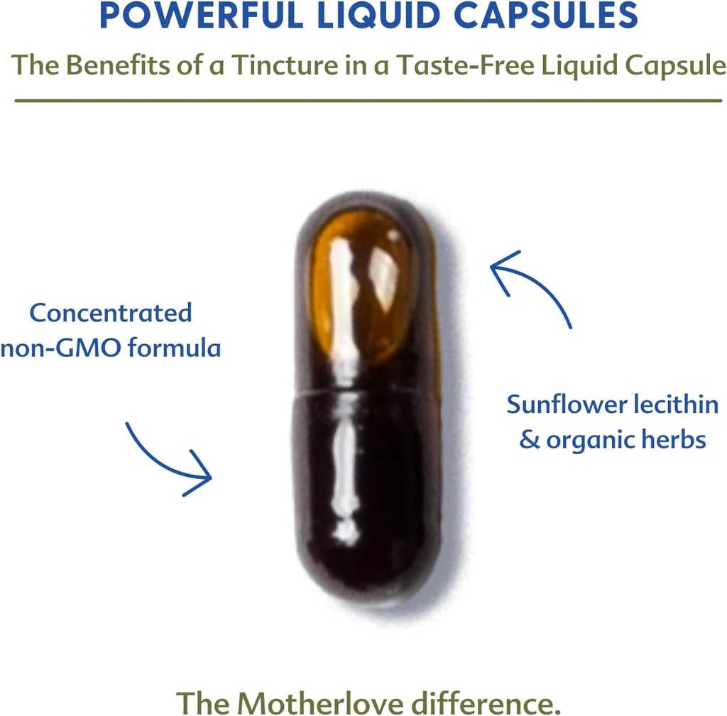 Motherlove More Milk Plus (60 Liquid caps 2 Pack) Fenugreek-Based Lactation Supplement to Support Breast Milk Supply—Non-GMO, Organic Herbs, Vegan, Kosher 5