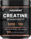 NatureBell Creatine Monohydrate Powder & Taurine Capsules 1,000mg Per Serving Bundle Pack | High Absorption Micronized Creatine | Essential Amino Acids Supplement 3