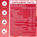 Calcium Citrate 1200mg Gummies with Vitamin D3, K2 - Chewable Calcium Magnesium Zinc d3 Supplement with Sea Moss Extract for Bone, Teeth, Immune Support for Women & Men, Peach Flavor-60 Gummies(2Pack) 3