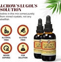 J.CROW'S® Lugol's Solution of Iodine 2% 2 oz (3 Bottles) – Premium Iodine & Potassium Iodide Liquid, Gluten &, Alcohol-Free Natural Brine Extract, No Expiration 5