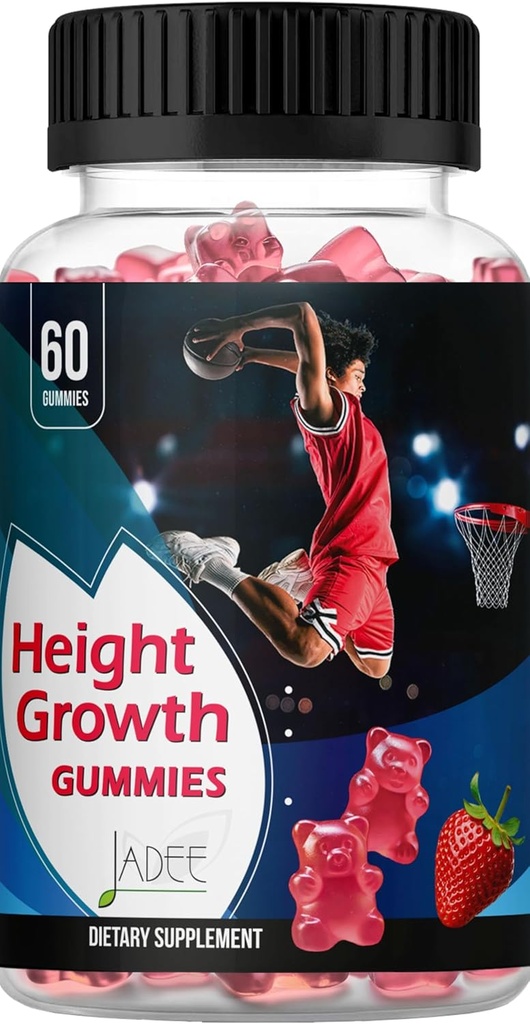 Jadee Height Growth Gummies for Teens & Kids Calcium 325mg, Teen Vitamins D3,K2,C, Magnesium, Ashwagandha, Zinc, L-Arginine - Bone Healthy Growth, Development & Strength - Height Increase & Immunity 2