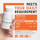 CHEERS Vitamin D3 K2 Supplement | 2000 IU Algae-D3 + 133% Daily Intake K2 MK-7 | Science-Backed Vita-Algae D® & VitaMK7® | Vegan, Non-GMO | No Fillers, Additives or Preservatives | 60 Capsules 4