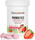 Probiotics for Kids Digestive Health, Immune Support & Kids Gut Health Supplements with 5 Billion CFU for Children Age 3 Up - Strawberry Flavor 60 Chewable Probiotic Tablets 2