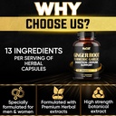 Ginger Supplements Capsules with Turmeric Curcumin, Garlic Bulb, Berberine HCl, Echinacea - 210 Capsules 5