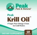 Peak Pure & Natural, Peak Krill Oil Supplement - Better Than Fish Oil for Joint and Heart Health - Krill Oil Brain Supplement - EPA, DHA, and Astaxanthin - 60 softgels 3