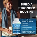 Methylated B Complex with Methylfolate and B12 Methylcobalamin 1000 mcg - Methylated Multivitamin for Energy, Brain Function, and Wellness - Vitamin B Complex for Men & Women (180 Servings, Pack of 2) 5