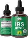 USDA Organic IBS Relief 5-in-1 Liquid Drops. for Ingestion, Bloating, Gas. Irritable Bowel Supplement with 5 Organic Ingredients. Peppermint Oil, Fennel Seed, Chamomile Flower, Rosemary, Holy Basil 2