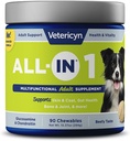 Vetericyn All-in 1 Multifunctional Dog Supplement | Digestive Enzymes + Glucosamine and Chondroitin for Bone and Joint Support + Vitamins, Antioxidants, Prebiotics, Probiotics, and Omegas. 90 Count 2