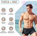 TUDCA with NAC Supplement 1200mg - 180 Capsules,Powerful TUDCA Bile Salt Plus N-Acetyl-Cysteine,Antioxidant Supplements for Liver,Digestion 3