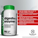 Top Secret Nutrition Digestive Enzymes | Full Spectrum Prebiotics & Probiotics | 10 Enzymes | for Gut Health, Bloating & Nutrient Absorption | 90 Capsules 4