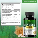 Organic Sea Moss Capsules with Bladderwrack,Burdock Root and Black Pepper Extract-Irish SeaMoss Pills 2000mg-Promotes Immune System,Thyroid Support(120 Capsules) 4