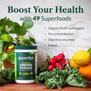 Greens First Original Greens Powder - 49 Superfoods - Organic Fruits & Veggies - Prebiotics, Probiotics & Digestive Enzymes - Antioxidant Smoothie - Dairy Free, Vegan & Non-GMO (Mint, 60 Servings) 4