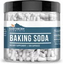 Earthborn Elements Baking Soda Capsules, 200 Capsules, Sodium Bicarbonate 2