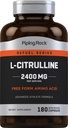 Piping Rock L Citrulline Supplement for Men and Women | 2400mg | 180 Capsules | Free Form Amino Acid | Non-GMO, Gluten Free 2