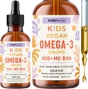 Vegan Omega 3 Liquid Drops for Kids with Algae Oil & Vegan DHA | Fruit Flavor | Immune, Eye, and Brain Support for Children Age 2+ | Omega 3 | Non-GMO, Third-Party Tested | 1 Fl Oz, 30 Servings 2