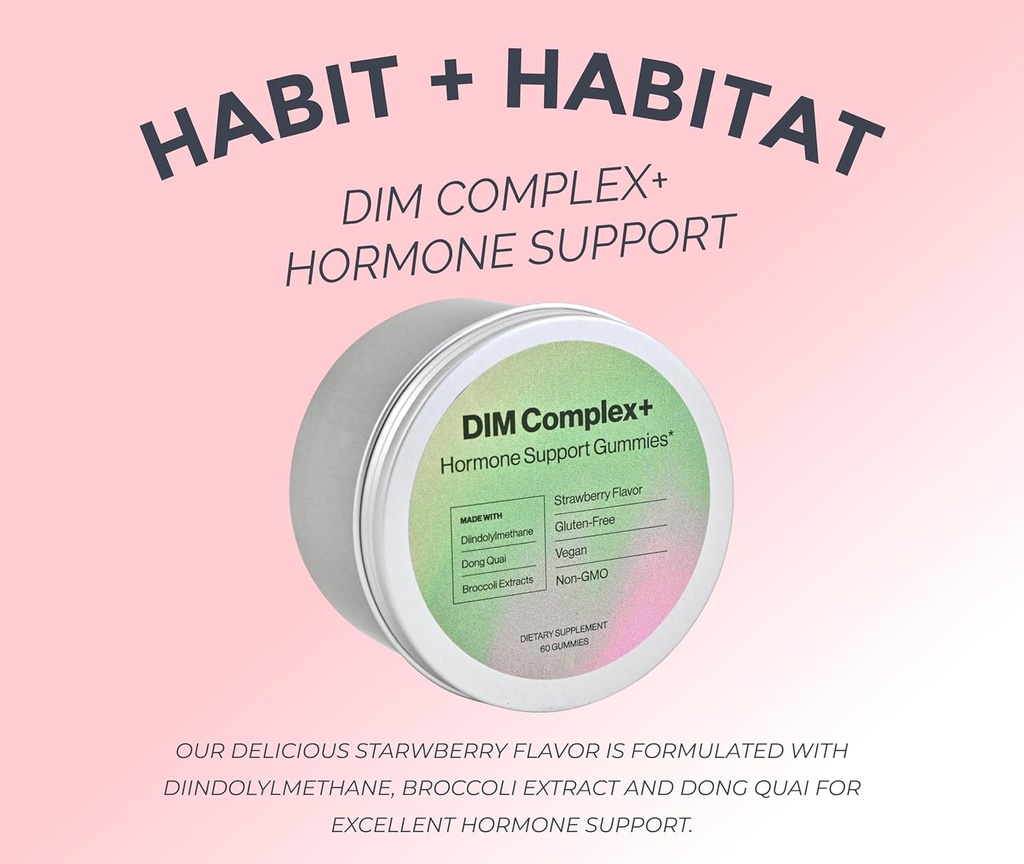 DIM Complex Gummies for Hormone Support Extra Strength Diindolylmethane Plus Dong Quai & Broccoli Extract 4