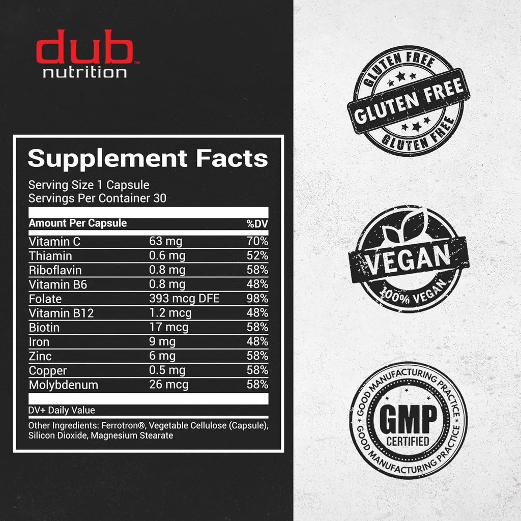 Iron - Iron Supplement, Efficient Absorption & Gentle on Stomach - No Nausea, No Synthetic Fillers - Small Clean Gelatin Capsules - Supports Daily Nutritional Needs - 30 Capsules 3