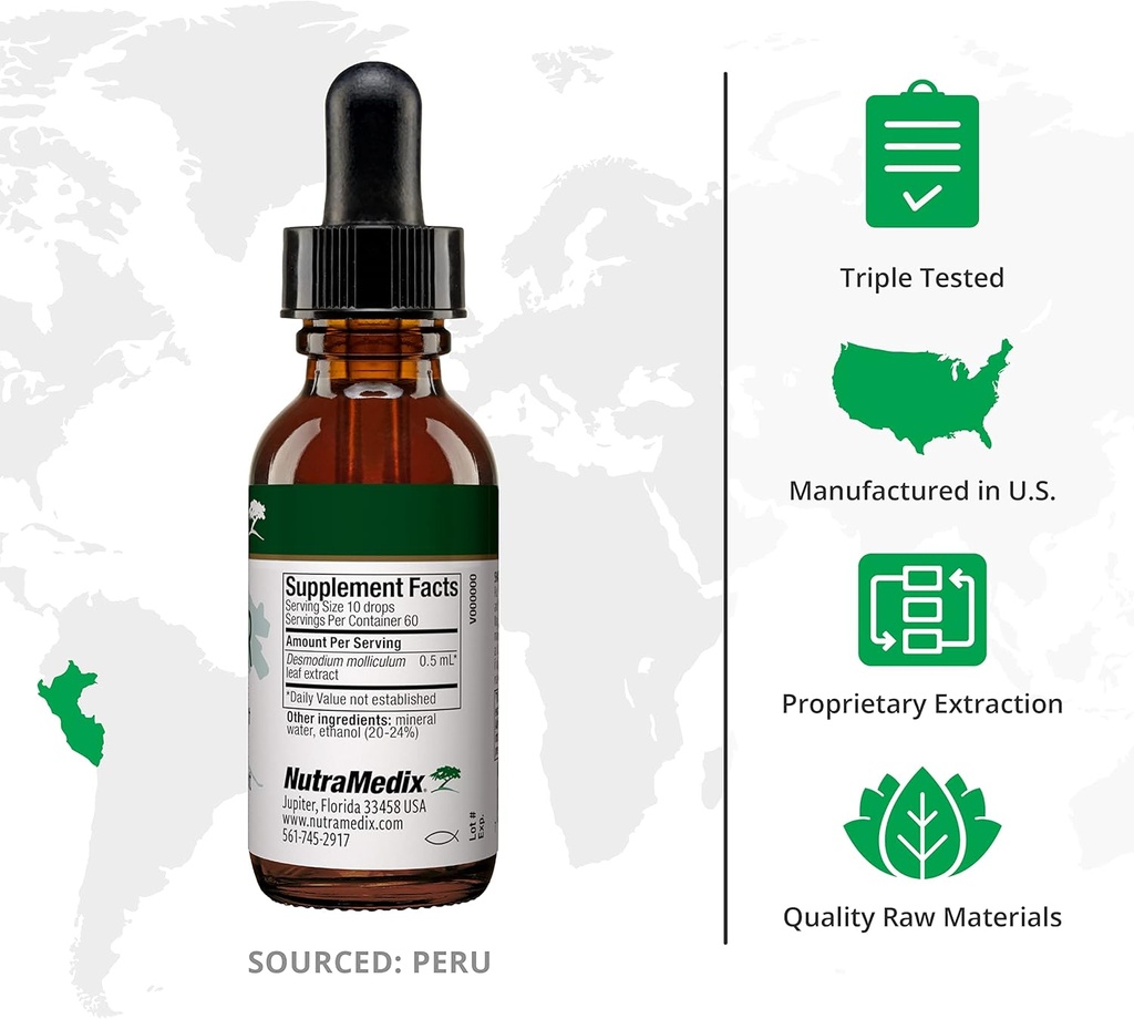 NutraMedix Burbur Supplement - Supports Full Body Detox Cleanse for Women & Men - Promote Antioxidant & Microbial Support - Herbal Tincture Made with Manayupa Leaf Extract (1oz / 30ml) 3