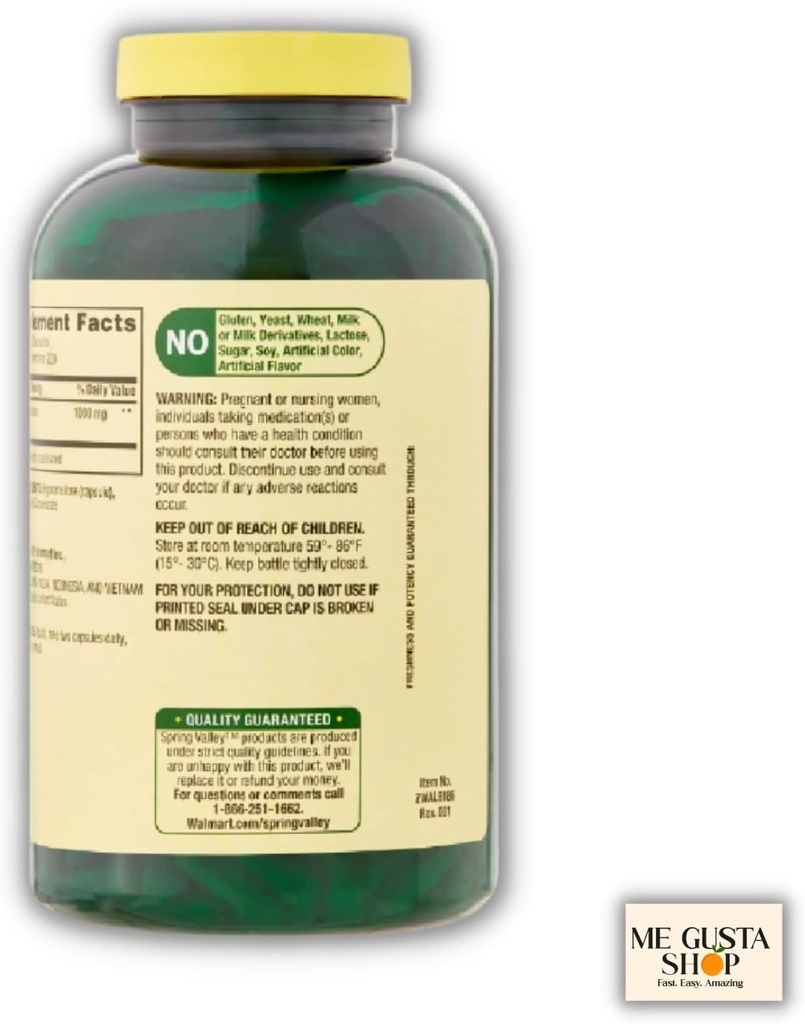 Spring Valley Cinnamon 1000 mg Dietary Supplement, 400 Count Capsules with Pill Organizer 3