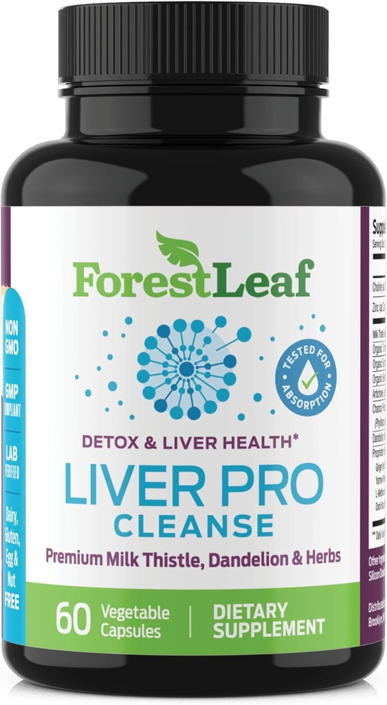 Liver Cleanse Detox & Repair - Fatty Liver Repair Detox Complex Supplement w/Choline, Zinc, Milk Thistle, Dandelion Root, Turmeric, Burdock, Artichoke - Liver Support Supplement | 60 Caps 2