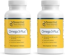 Researched Nutritionals Omega-3 Plus Fish Oil - EPA DHA Omega 3 Supplement to Support Cardiovascular & Brain Health - Molecularly Distilled for Purity & Safety (60 Softgels) 6