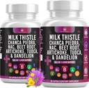 Milk Thistle NAC Chanca Piedra Beet Root Artichoke Dandelion Root - Liver Supplement Plus Astragalus TUDCA Choline & Ginger- 120 Count 2