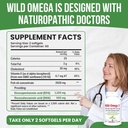 NEW ROOTS HERBAL Wild Omega-3 Fish Oil Supplement 900mg + EPA 600mg DHA 330 mg, Highest Concentration + Vitamin E (120 Softgels) 5
