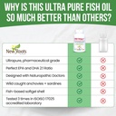 NEW ROOTS HERBAL Wild Omega-3 Fish Oil Supplement 900mg + EPA 600mg DHA 330 mg, Highest Concentration + Vitamin E (120 Softgels) 6